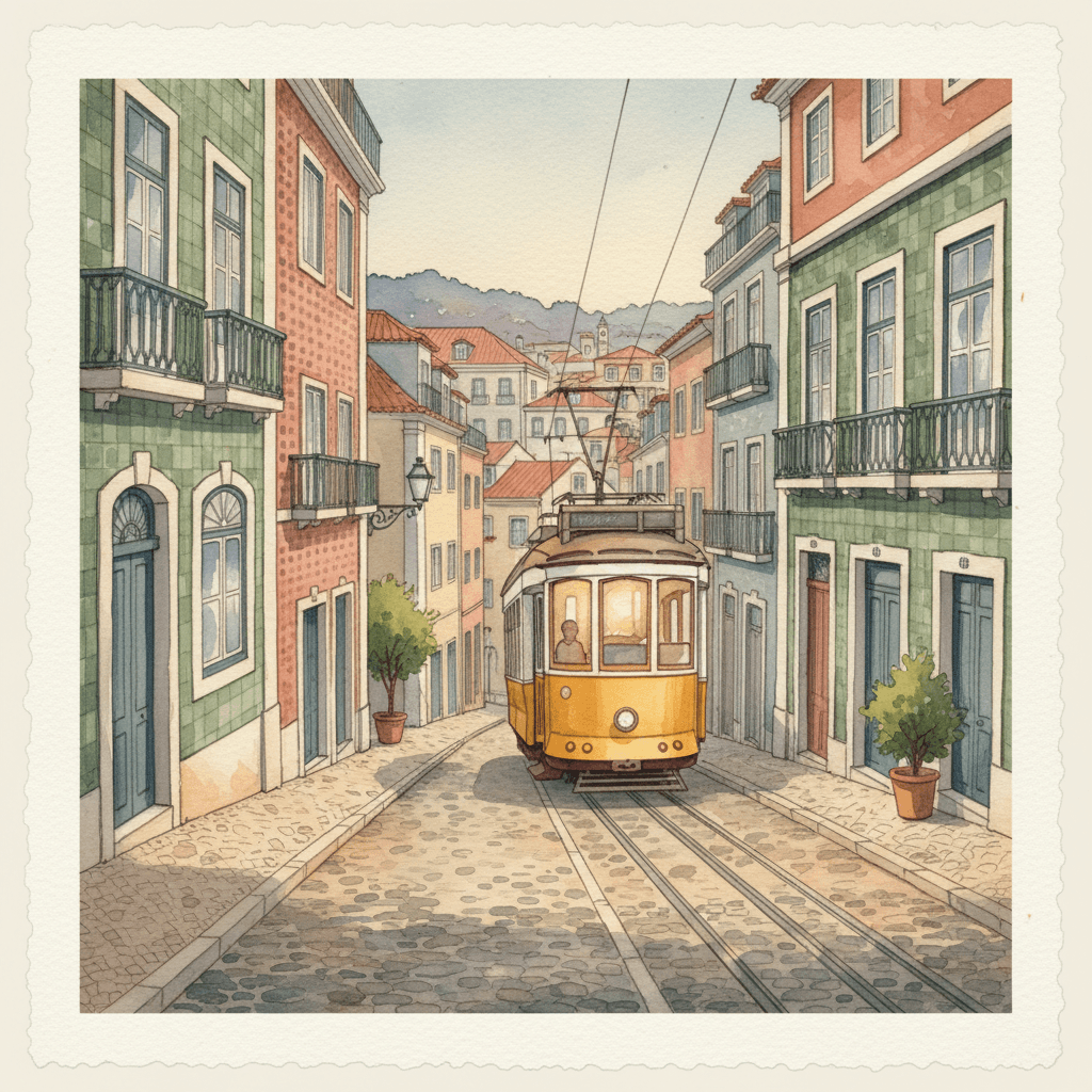 Passeio de elétrico em Lisboa